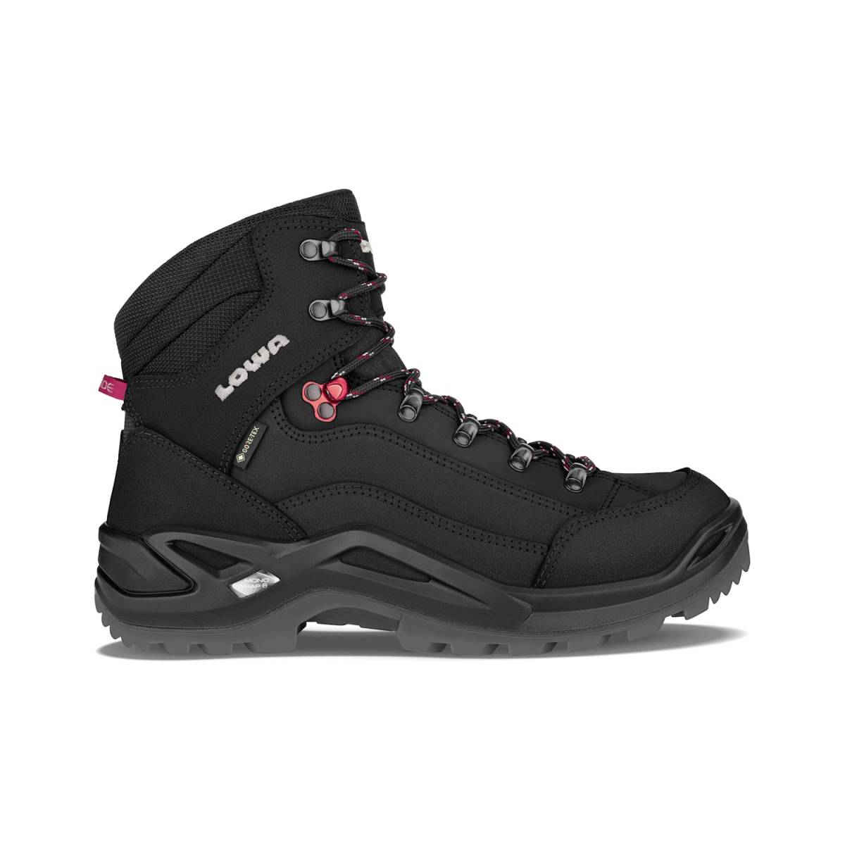 Lowa Renegade GTX Mid black/rubyred Renegade GTX Mid black/rubyred - www.holwegschoenen.nl - Holweg Schoenen