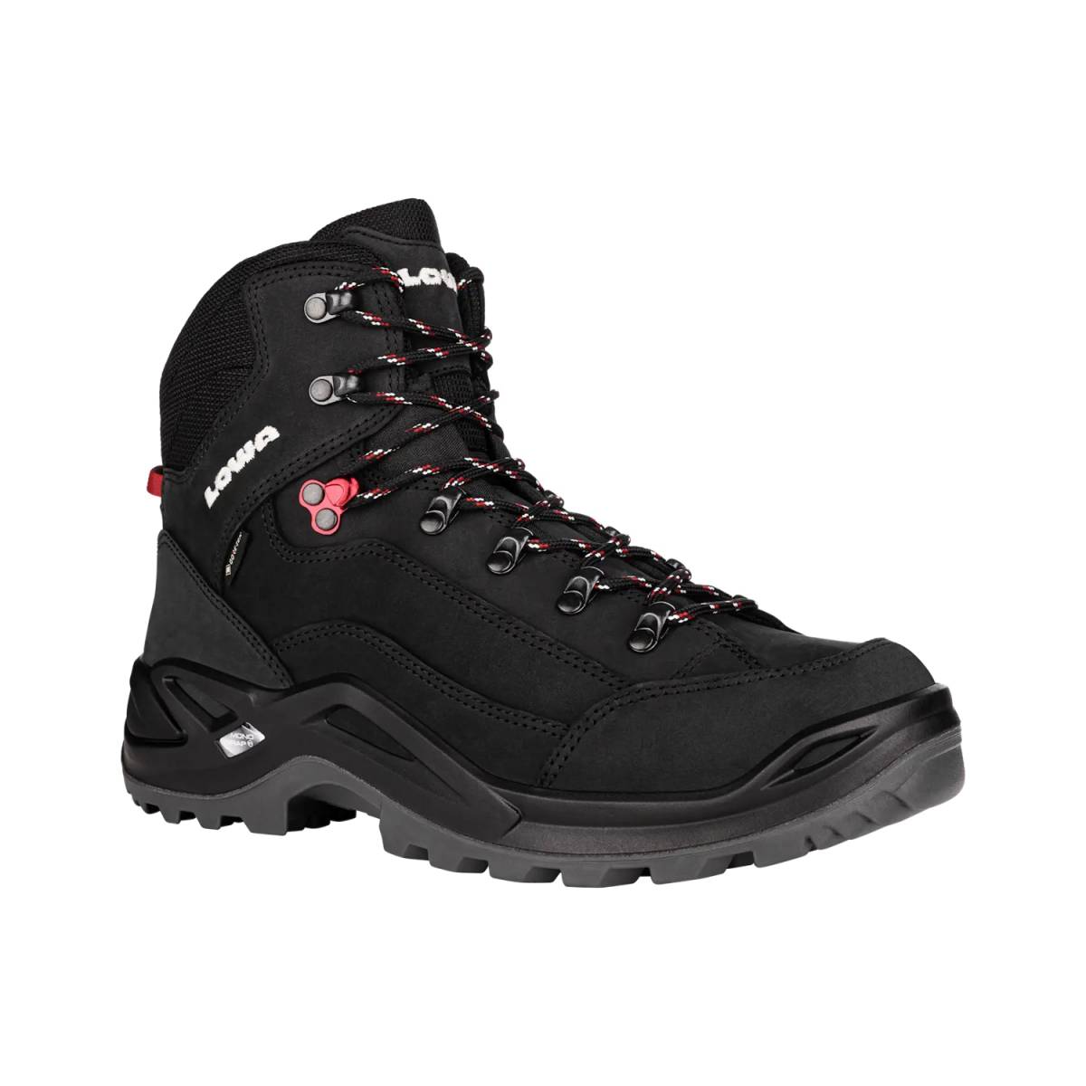 Lowa Renegade GTX Mid black/rubyred Renegade GTX Mid black/rubyred - www.holwegschoenen.nl - Holweg Schoenen